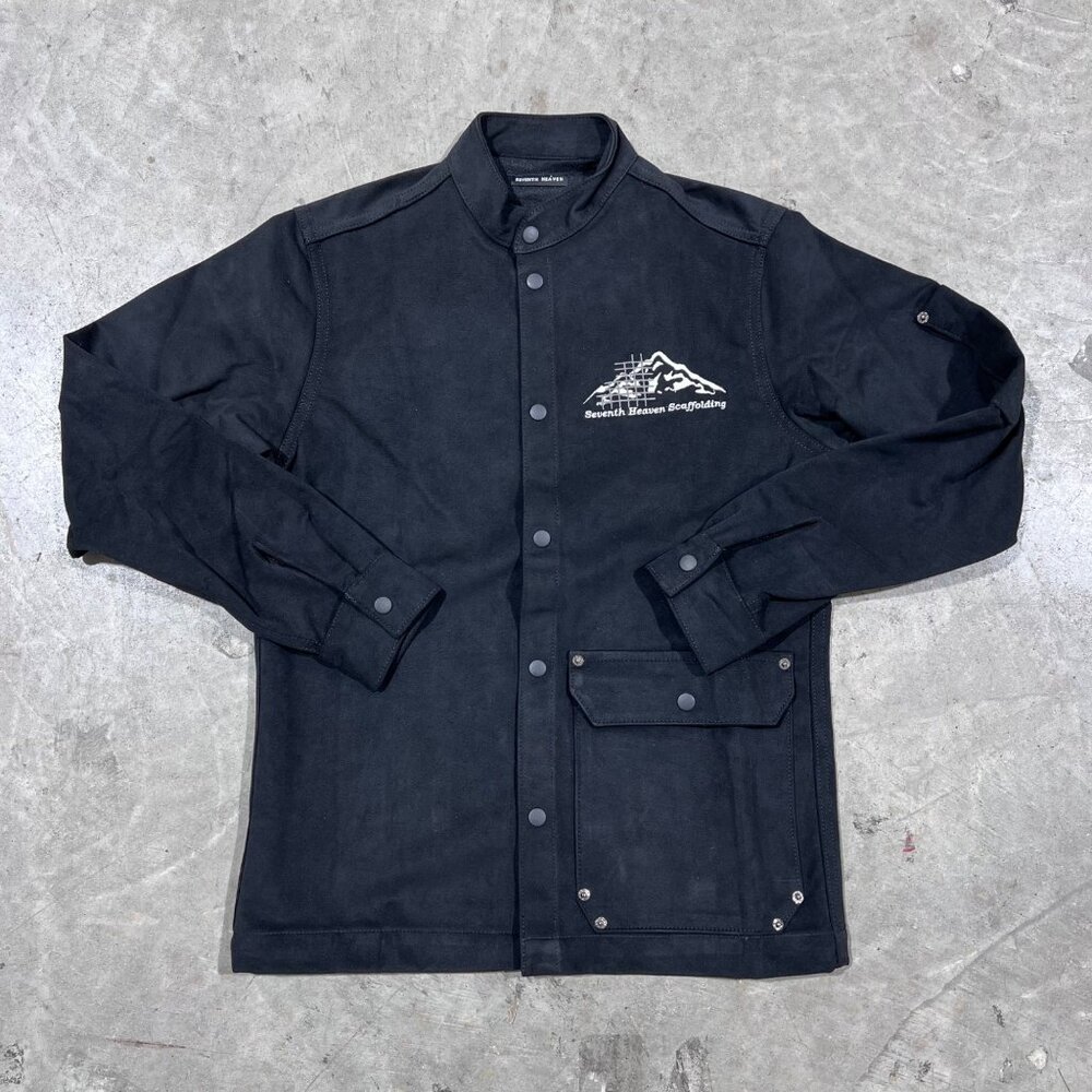 NEW 7TH SEVENTH HEAVEN SCAFFOLDING BLACK JACKET SZ SMALL